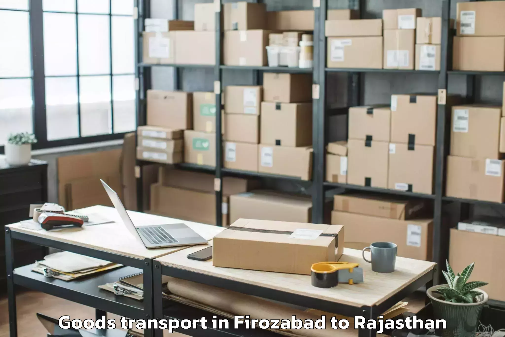 Trusted Firozabad to Pilani Goods Transport